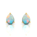 Pear-Cut Opal Stud Gold Plated Earrings