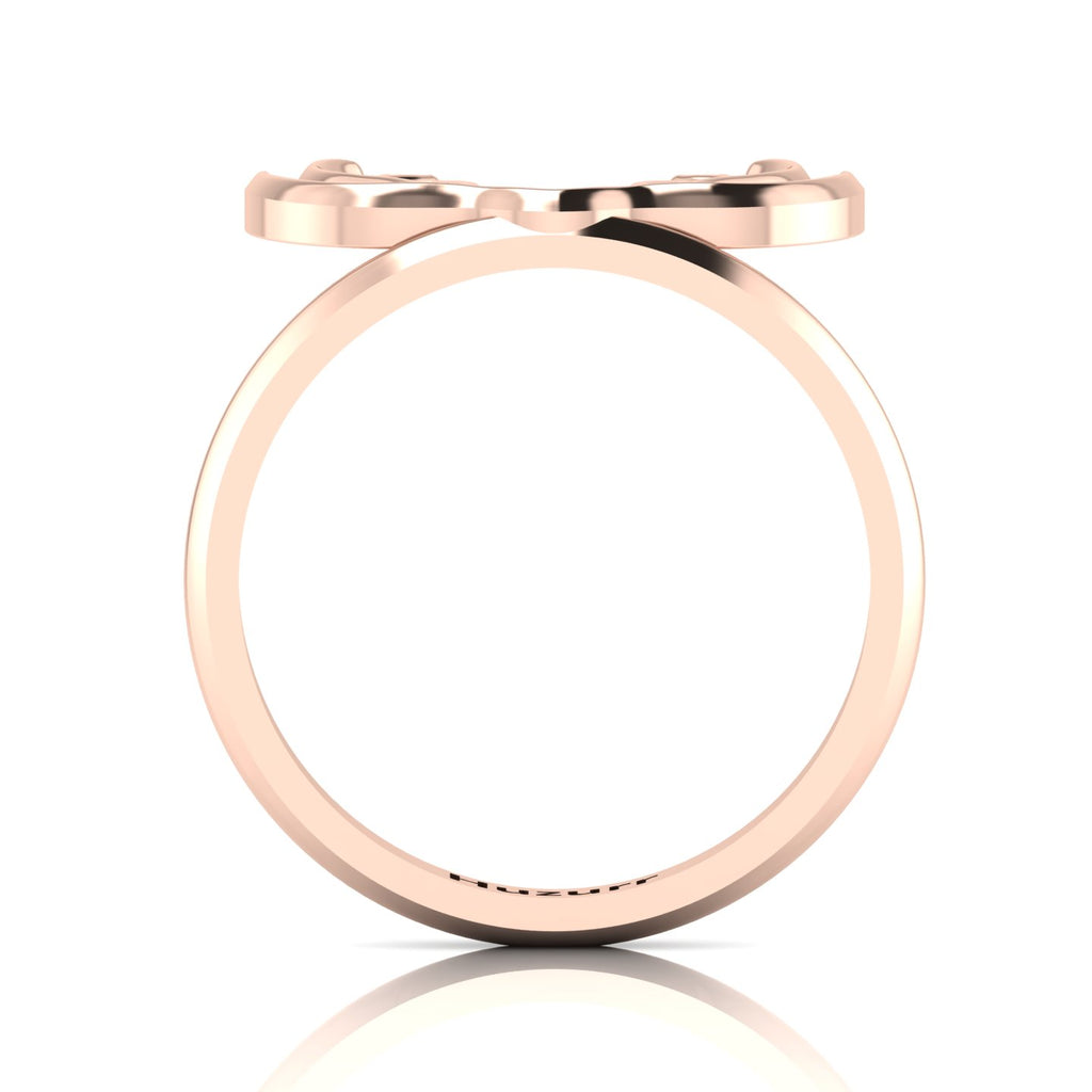 Deer Antler Rose Gold Plated Ring