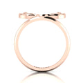 Deer Antler Rose Gold Plated Ring
