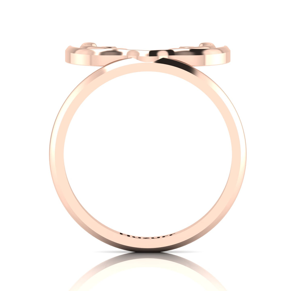 Deer Antler Rose Gold Plated Ring