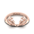 Deer Antler Rose Gold Plated Ring