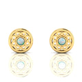 Gold Plated Opal Studs Infinity Earrings