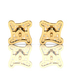 Opal Studs Gold Plated Square Earrings
