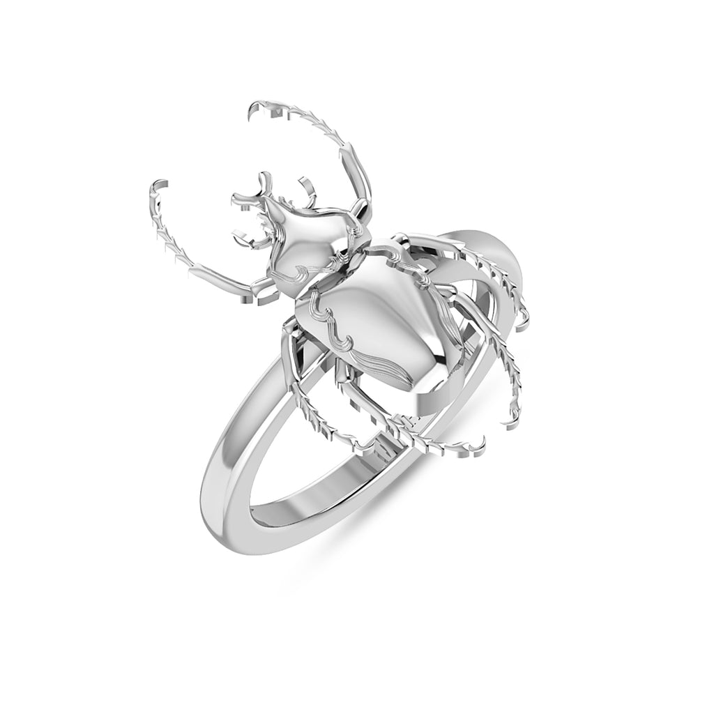 Beetle Silver Ring For Women