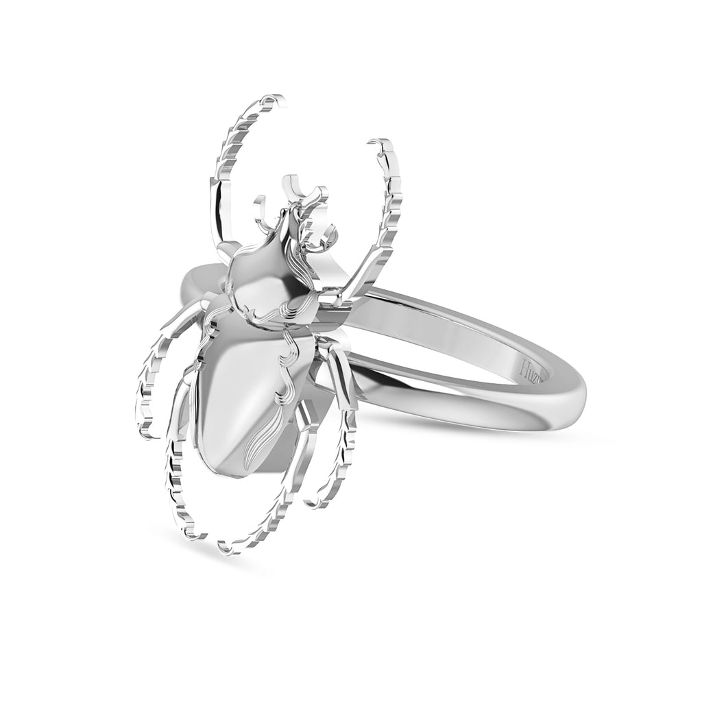 Beetle Silver Ring For Women