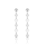 Clover Emerald Drops & Danglers Sterling Silver Earrings