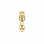 Yellow Gold Plated Spacy Diamond Ring