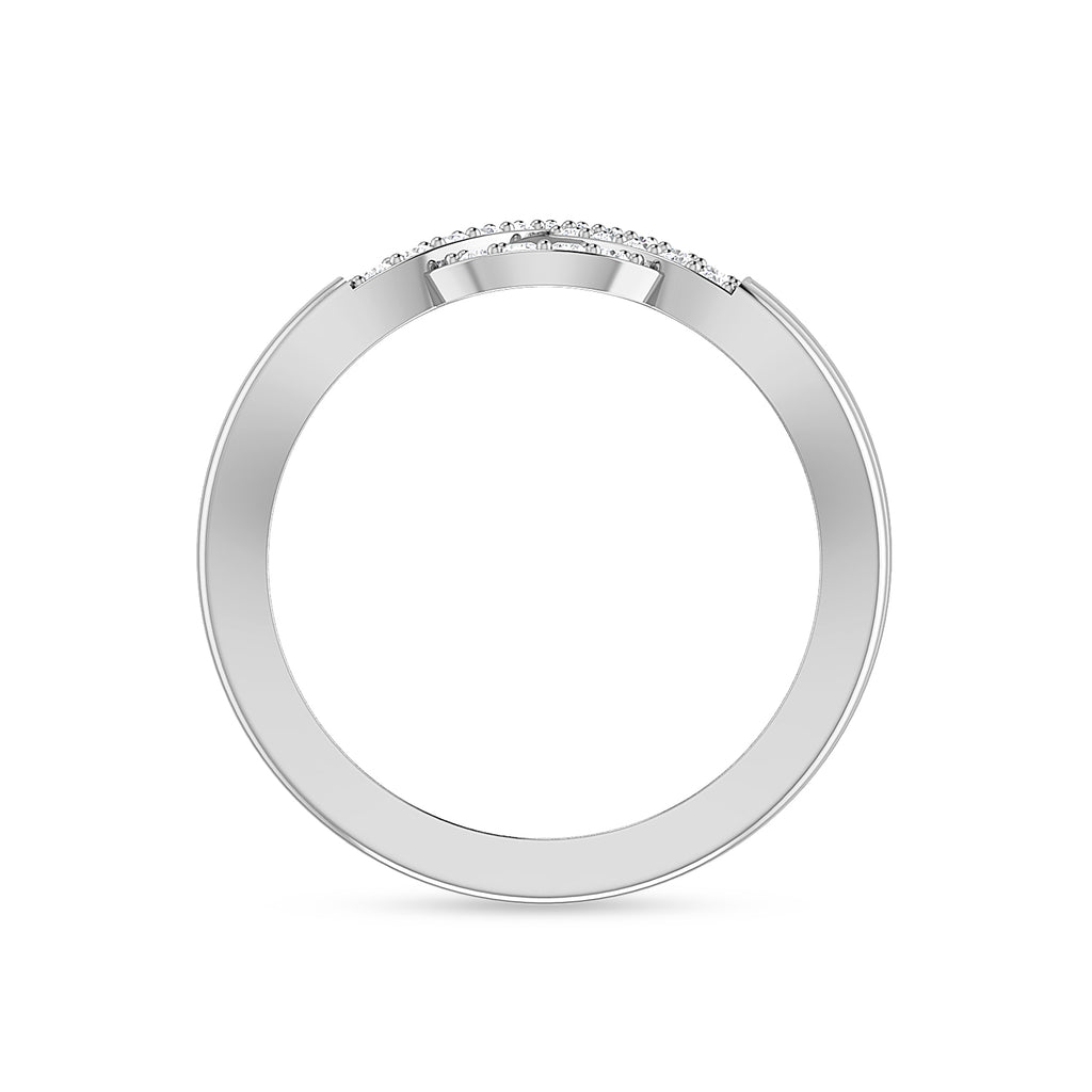 Eternity 925 Silver Women Diamond Ring