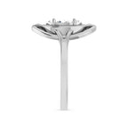 Marquise Cut Diamond Solitaire Silver Ring