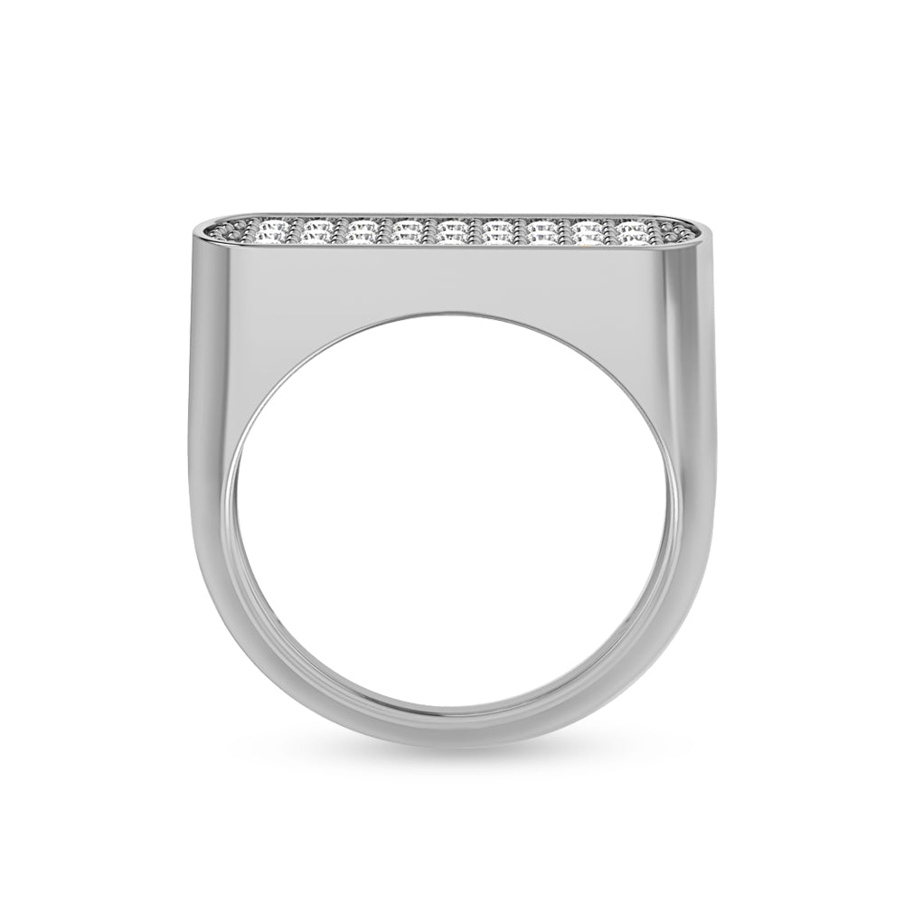 Diamond Stackable Silver Ring