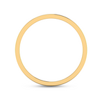 Gold Plated Personalized Black Enamel Band Resilienrt Ring
