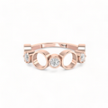 Spacy Diamond Rose Gold Plated Ring