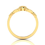 Heart Crown Gold Plated Claddagh Ring
