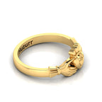 Heart Crown Gold Plated Claddagh Ring