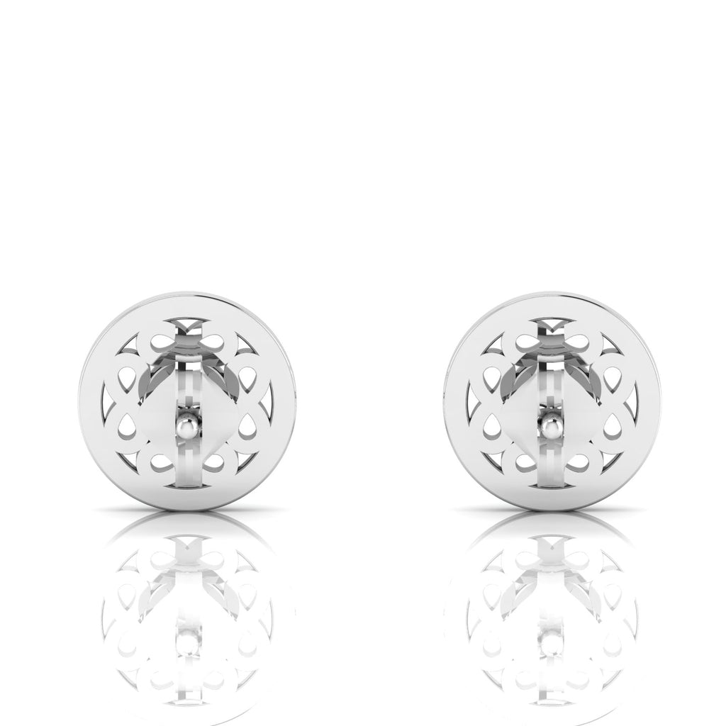 Infinity Studs Opal Sterling Silver Earrings