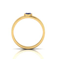 Marquise Tanzanite Gold Plated Solitaire Solid Ring